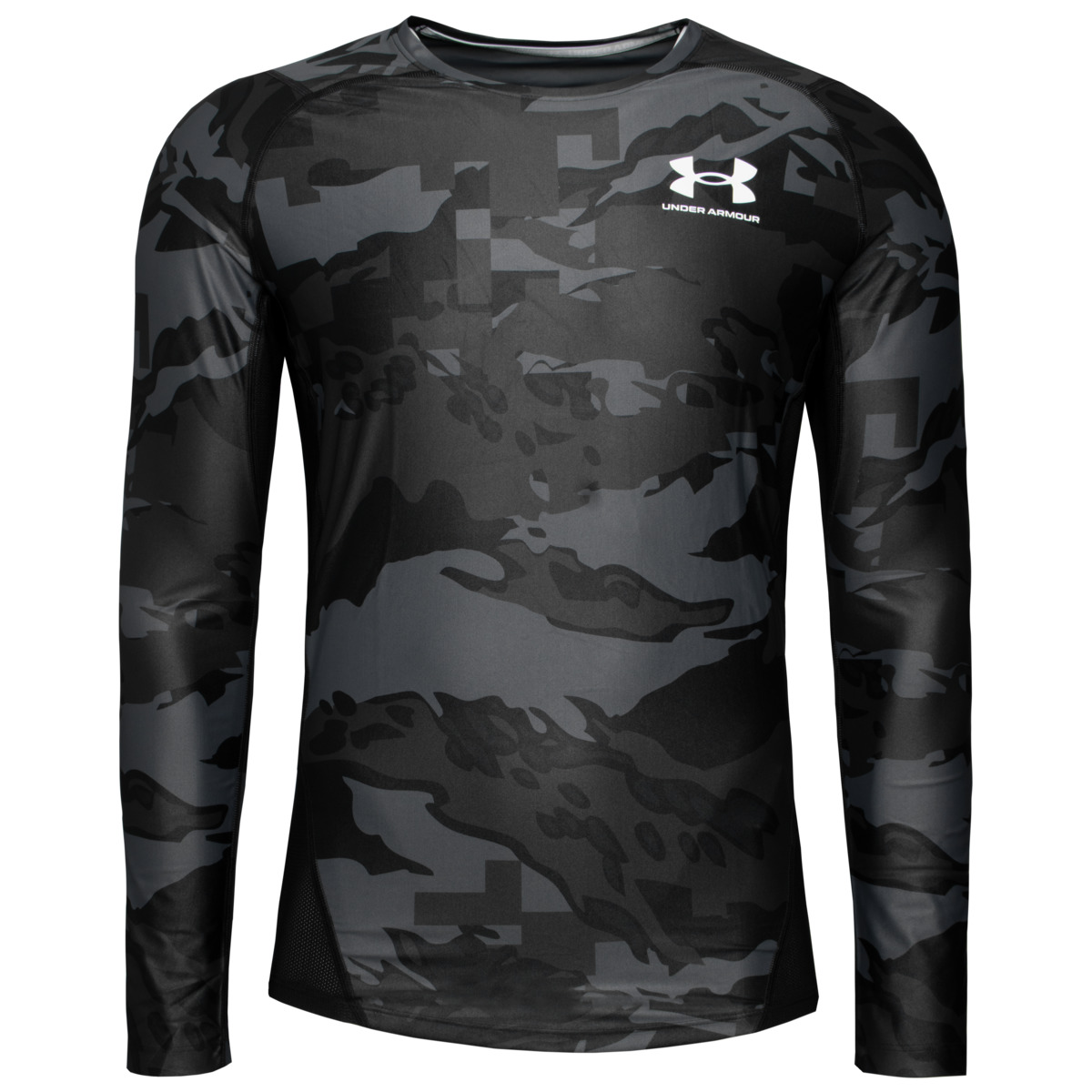 Under Armour Iso-Chill Compression Printed Long Sleeve Funktionslangarmshirt schwarz