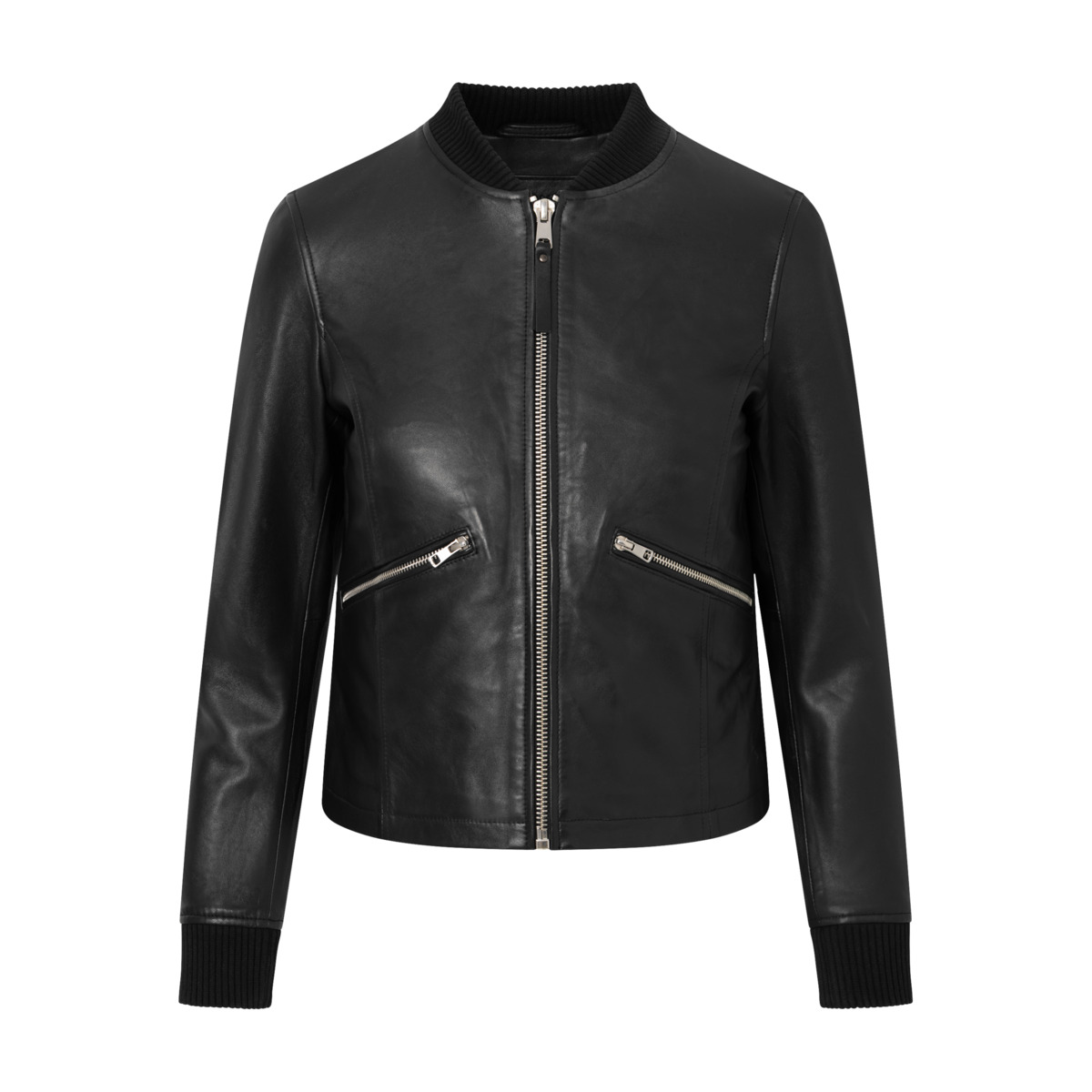 Bolongaro Trevor Darcie Bomber Lederjacke schwarz