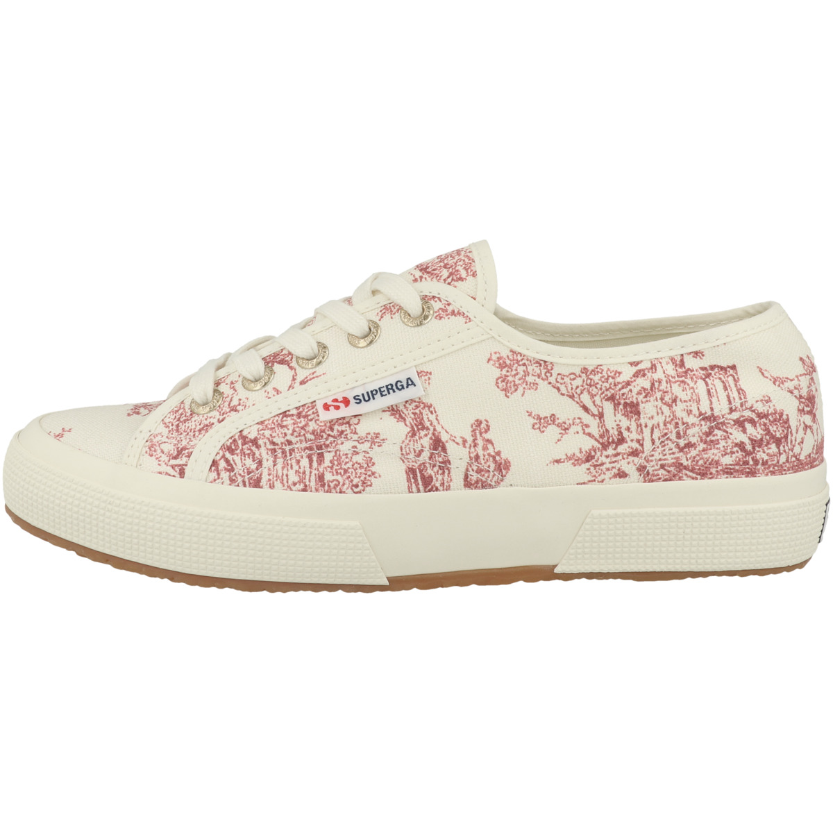 Superga 2750 Toile De Jouy Sneaker low rot/weiss