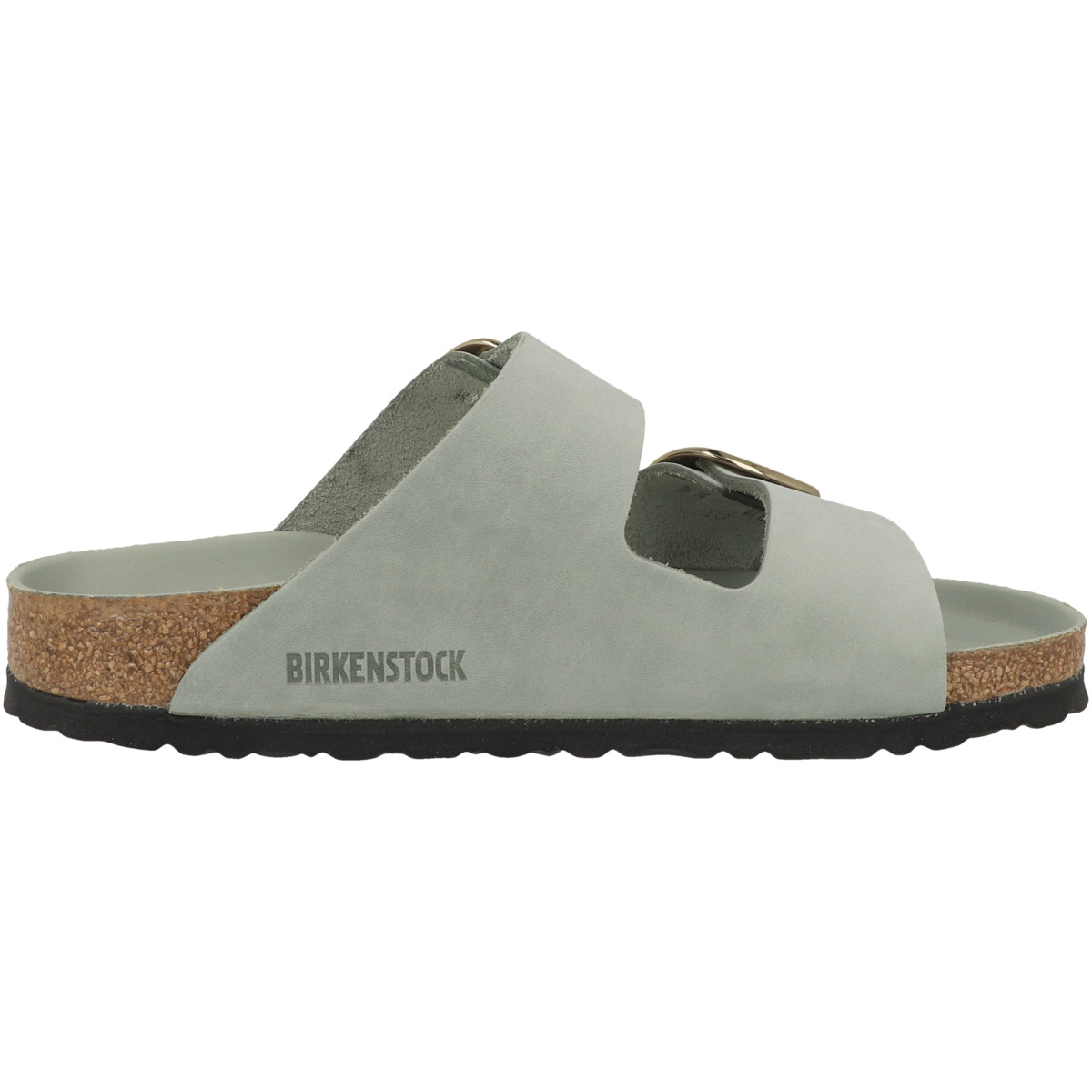 Birkenstock Arizona Big Buckle Geöltes Nubukleder Sandale schmal hellgruen