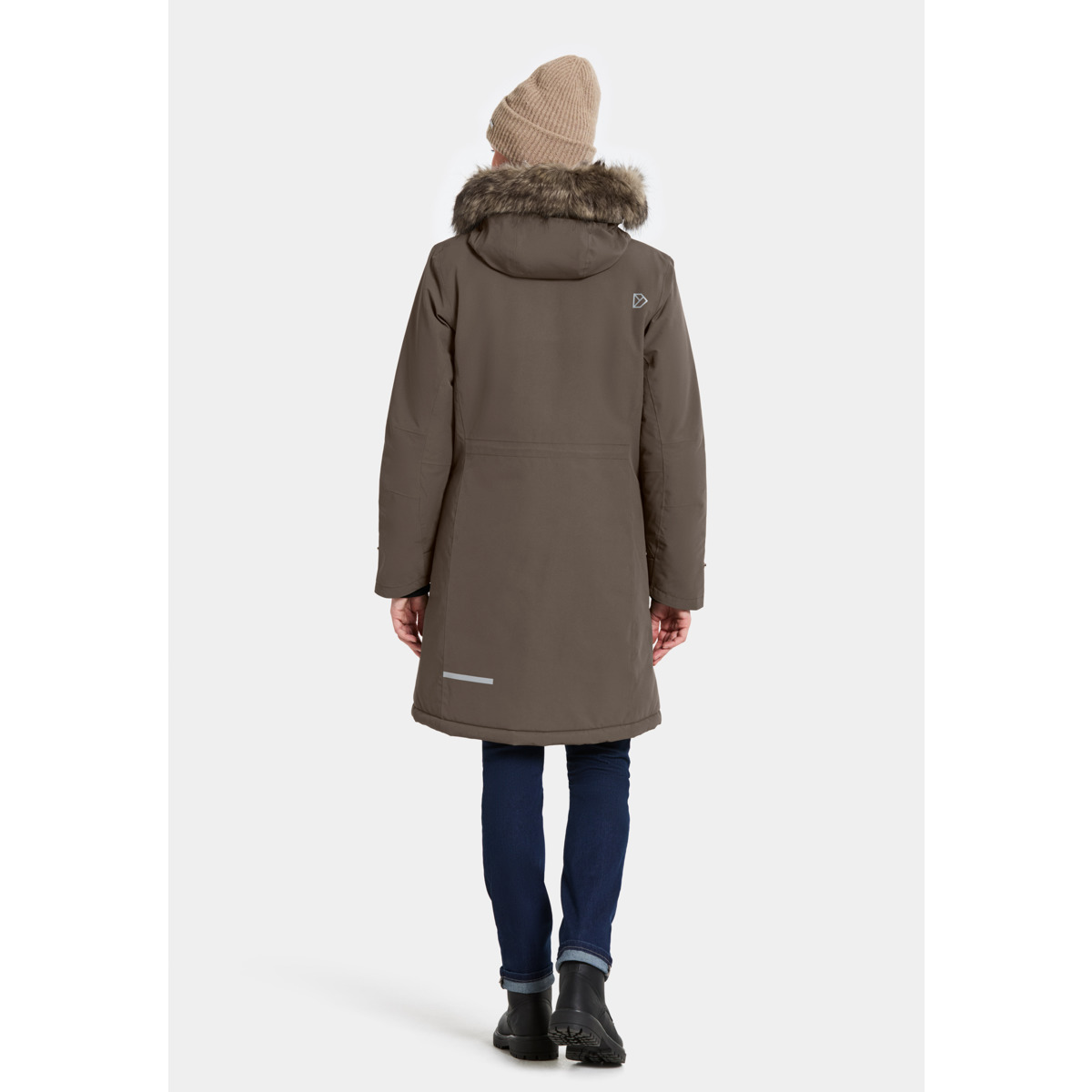 Didriksons Erika WNS Parka 3 Parka dunkelbraun