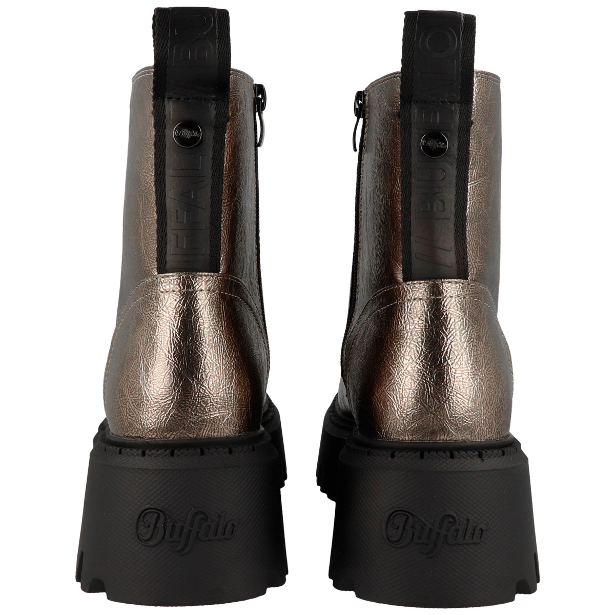 Buffalo Aspen Lace Up Mid Boots silber