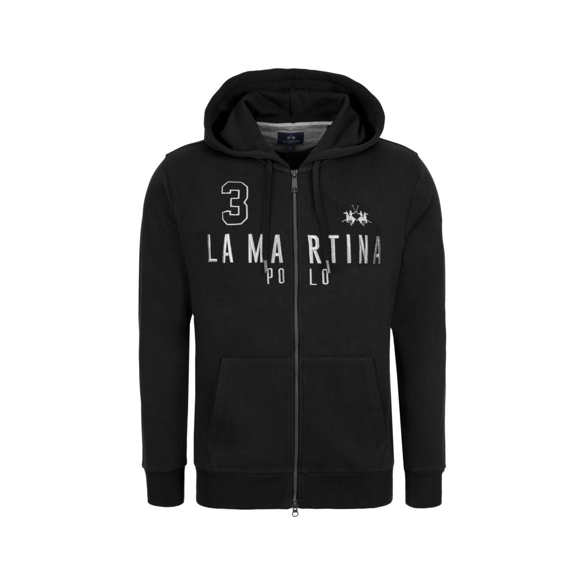 La Martina MBF305 Sweatjacke schwarz