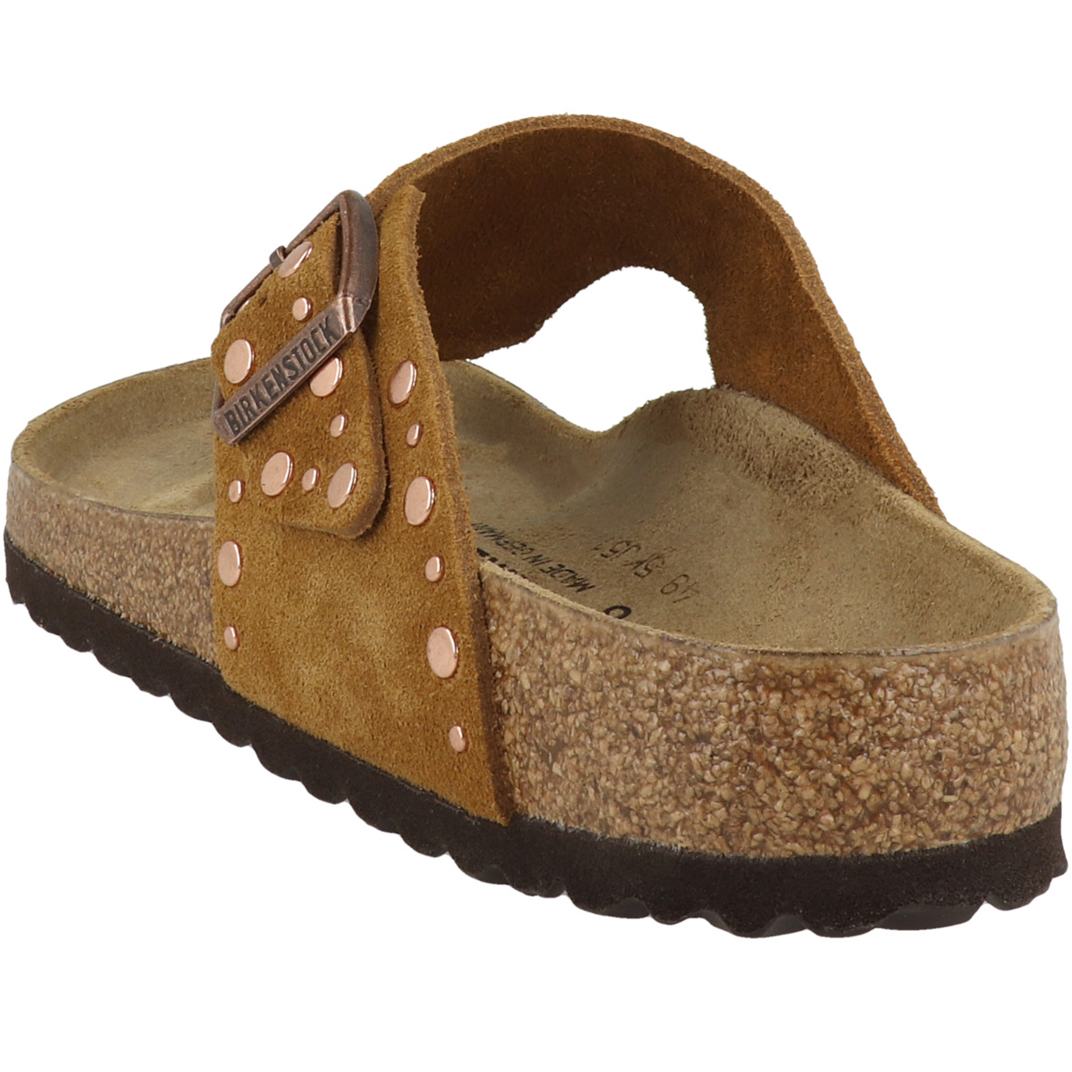 Birkenstock Gizeh Rivet Veloursleder Zehensandale normal braun