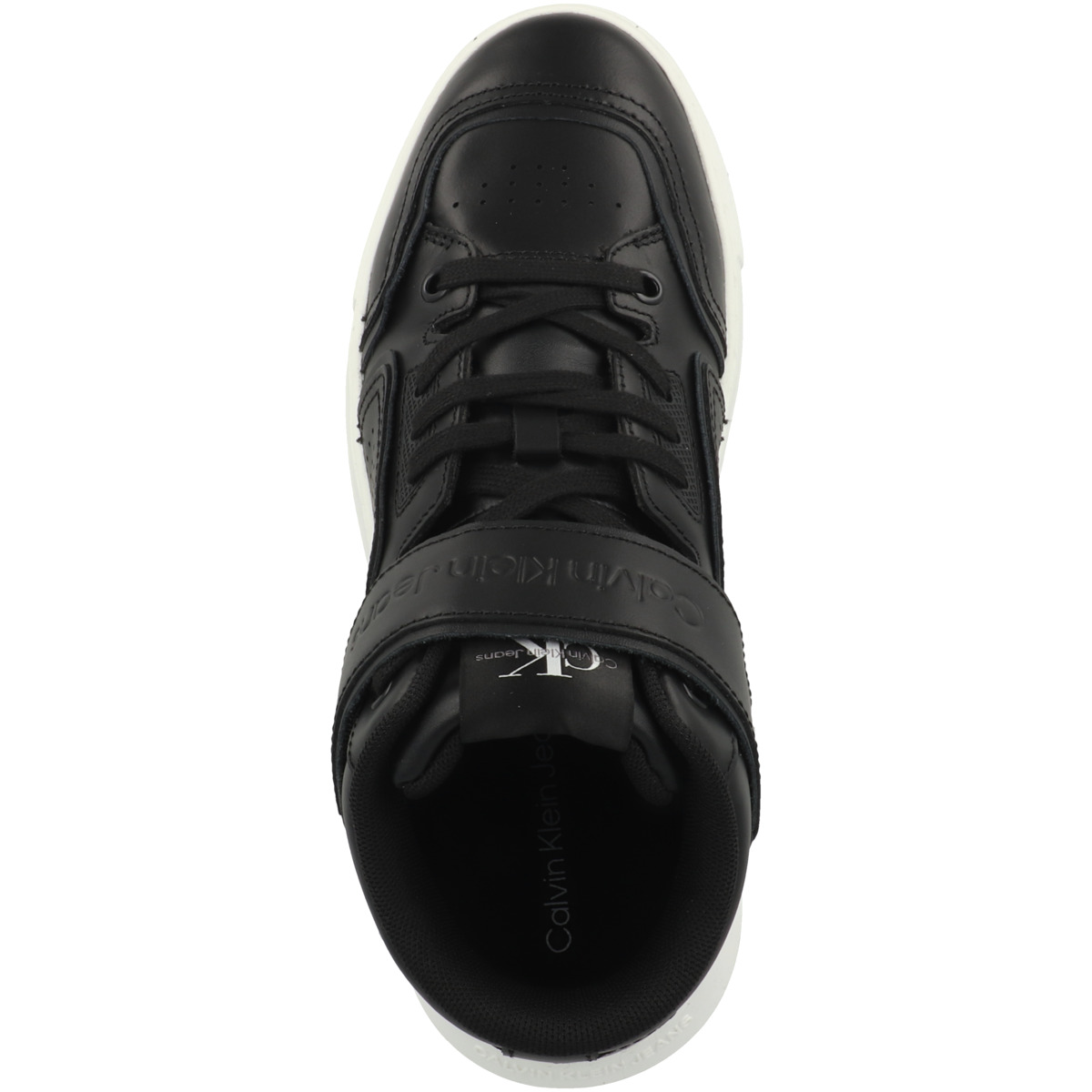 Calvin Klein Chunky Cupsole Laceup Mid Lth Wn Sneaker schwarz