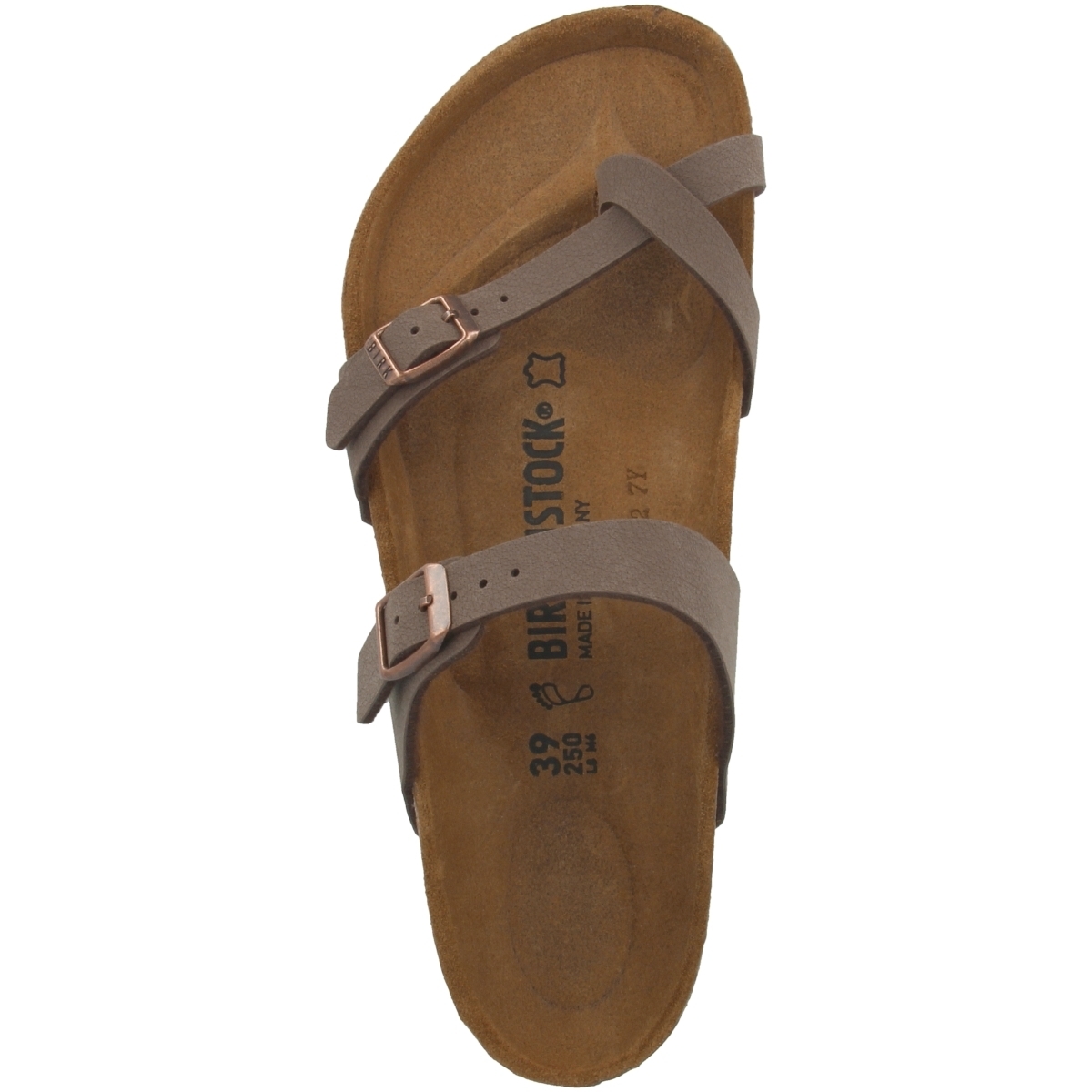 Birkenstock Mayari Birko-Flor Nubuk Sandale normal braun