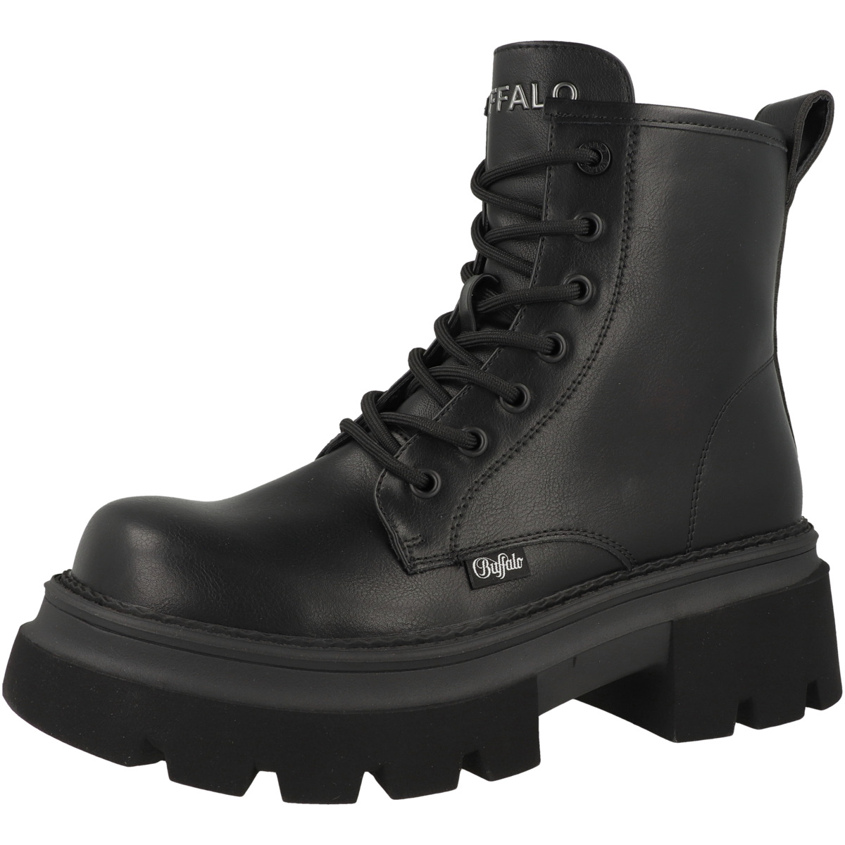 Buffalo Mave Lace Up Boots schwarz