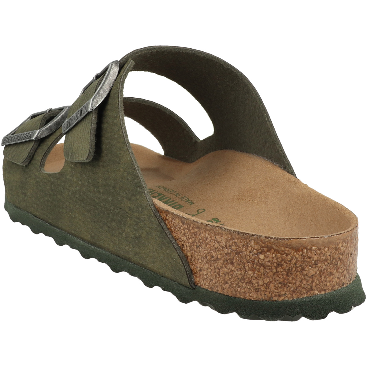 Birkenstock Arizona Birko-Flor Nubuk Sandale normal dunkelgruen