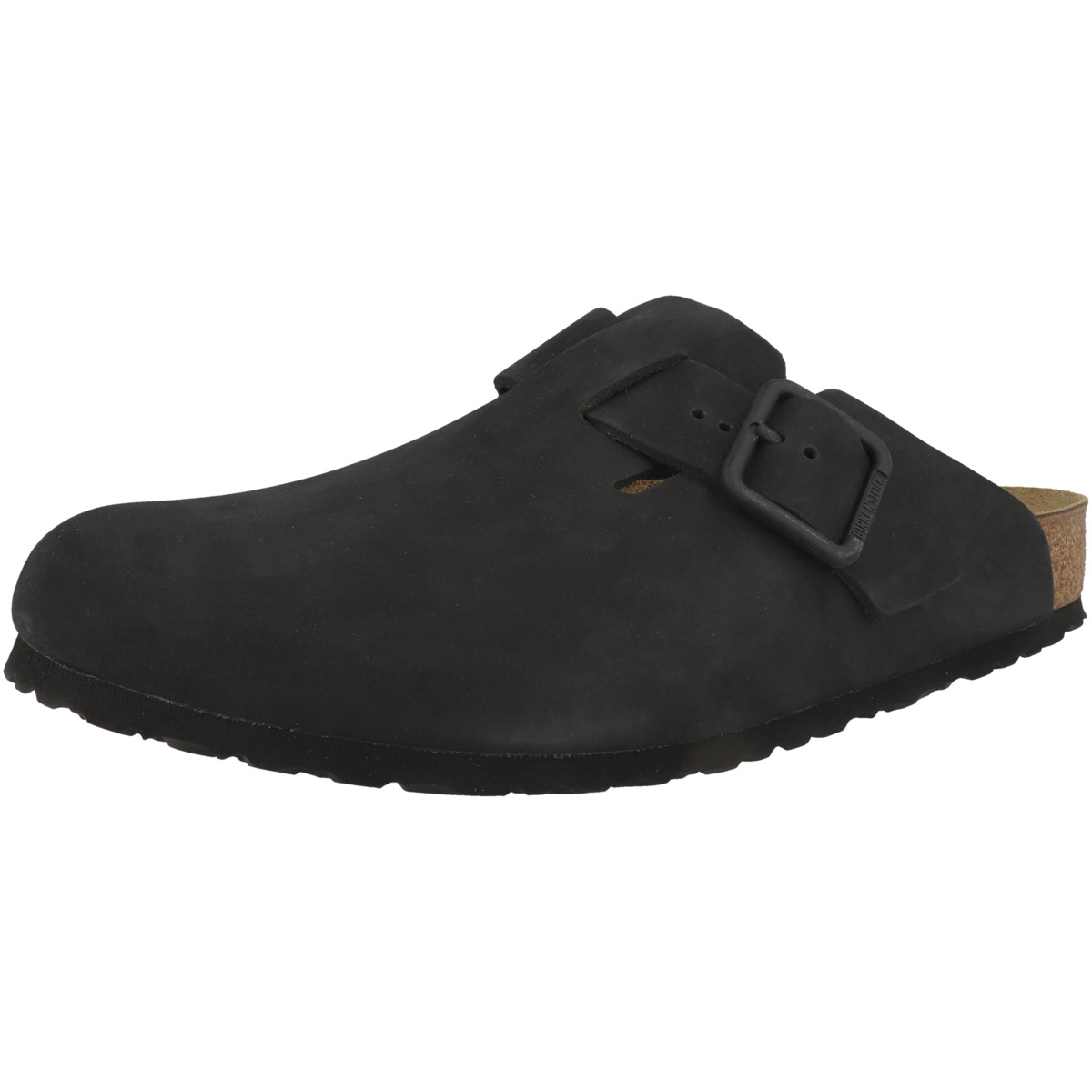 Birkenstock Boston Nubukleder Weichbettung Clogs normal schwarz