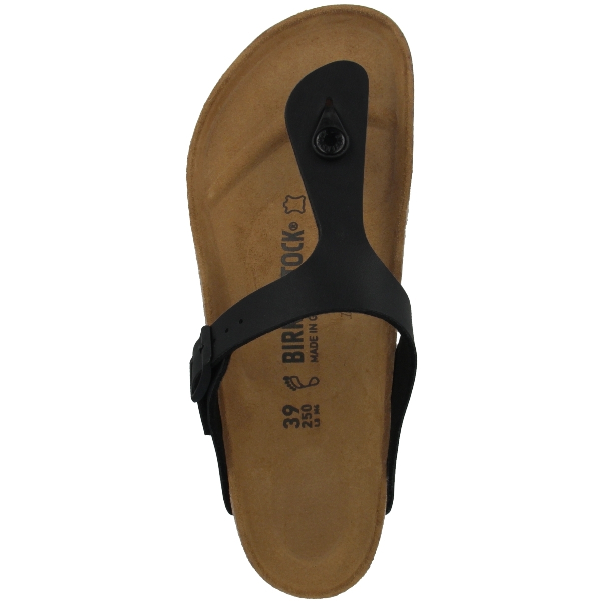 Birkenstock Gizeh Birko-Flor Sandale normal schwarz