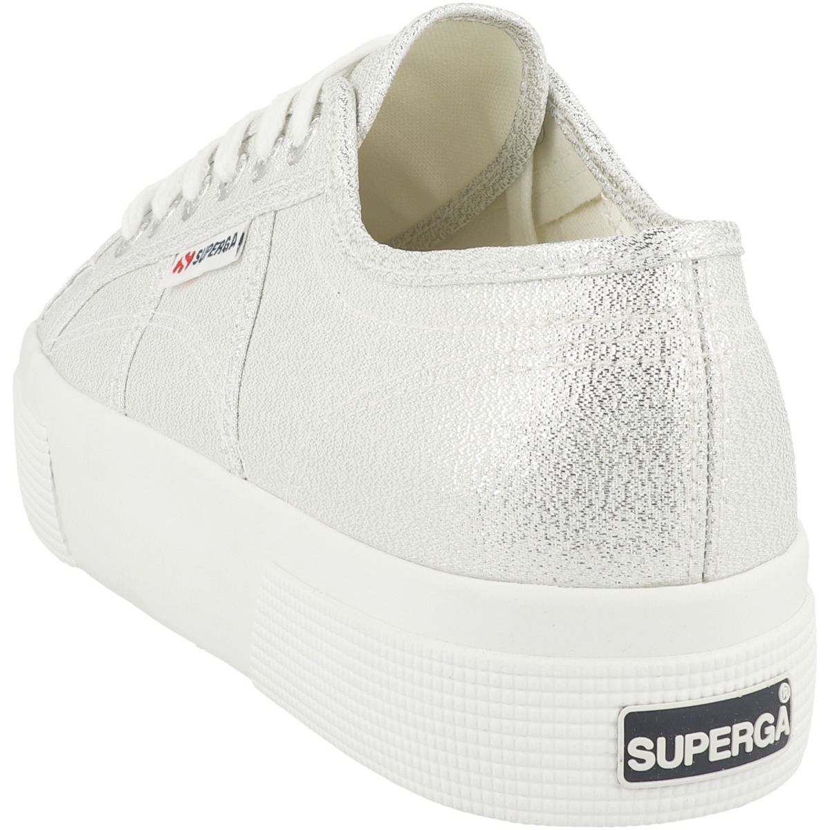 Superga 2740 Platform Lame Sneaker low silber