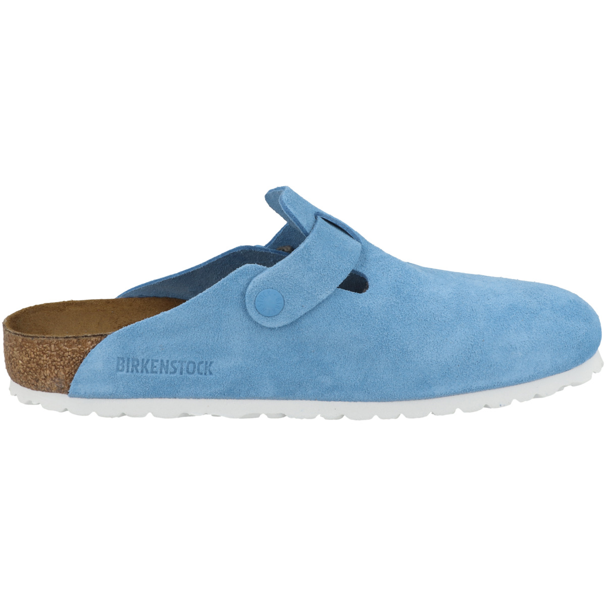 Birkenstock Boston Veloursleder Clogs normal blau