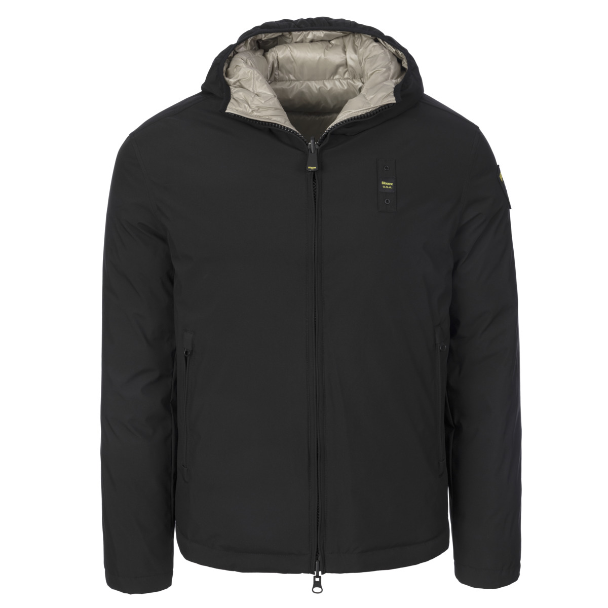 Blauer Ballard Daunenjacke schwarz
