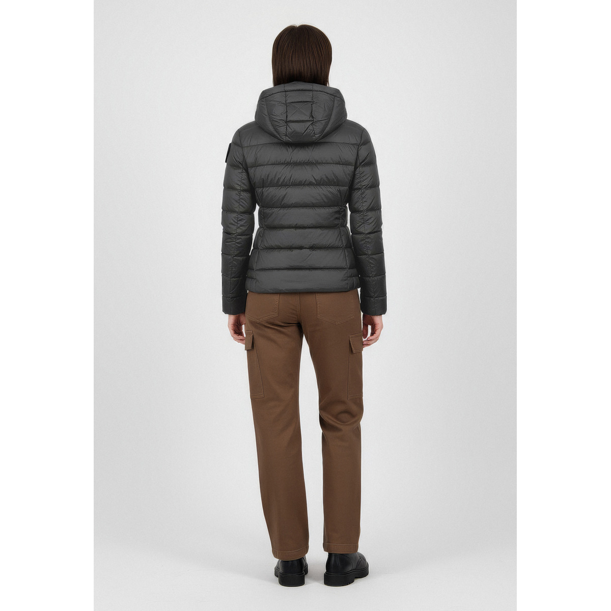 Blauer Charme Daunenjacke dunkelgrau