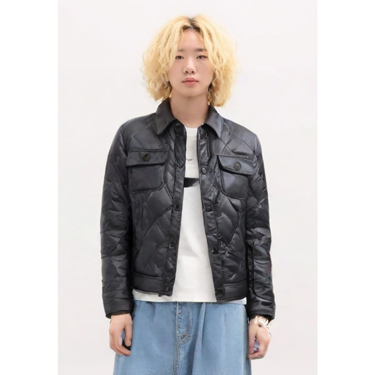 Blauer Delhi Übergangsjacke schwarz