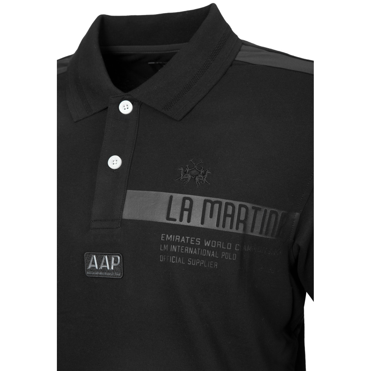 La Martina MCP321 Poloshirt schwarz