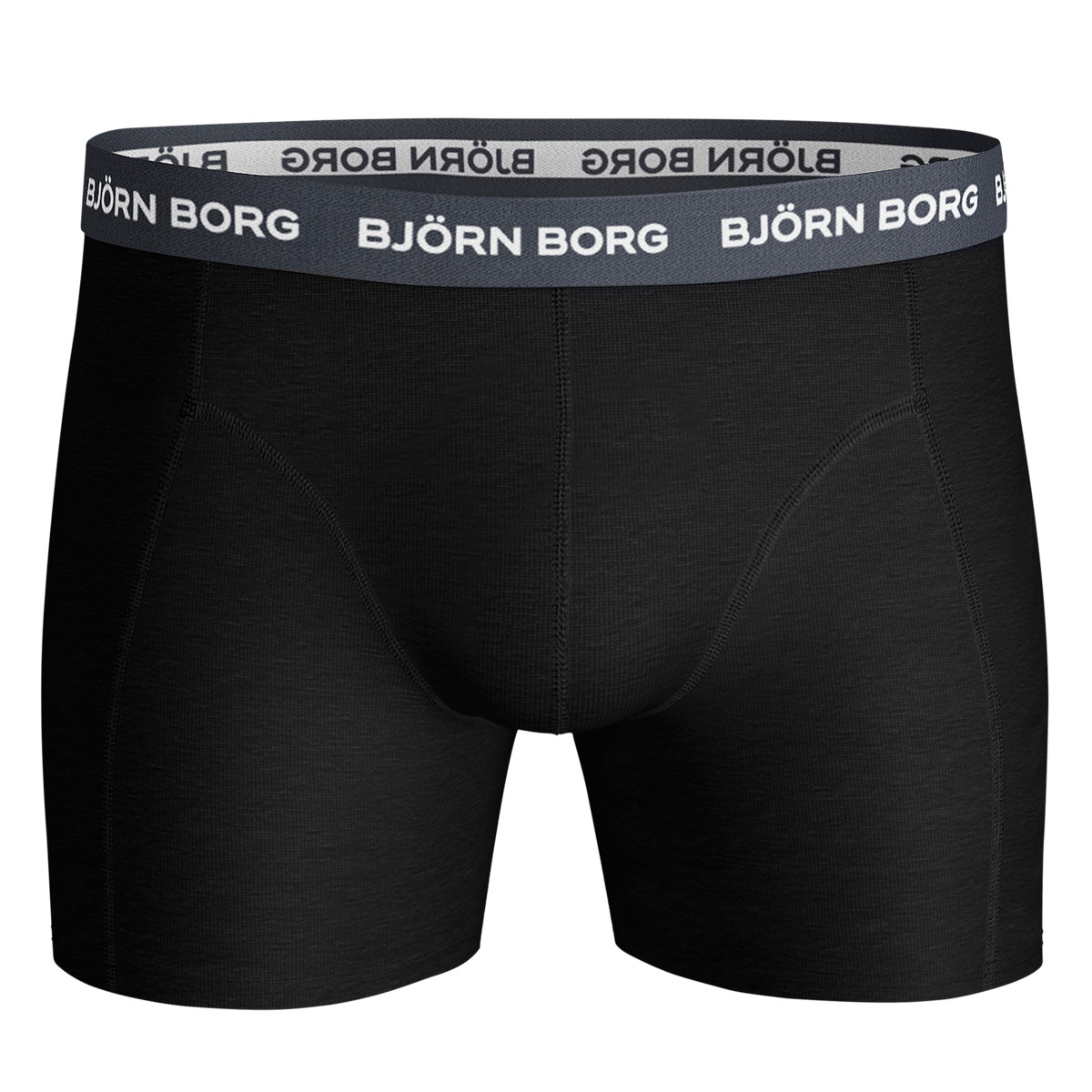 Björn Borg Contrast Solid Sammy 3er Pack Boxershorts schwarz
