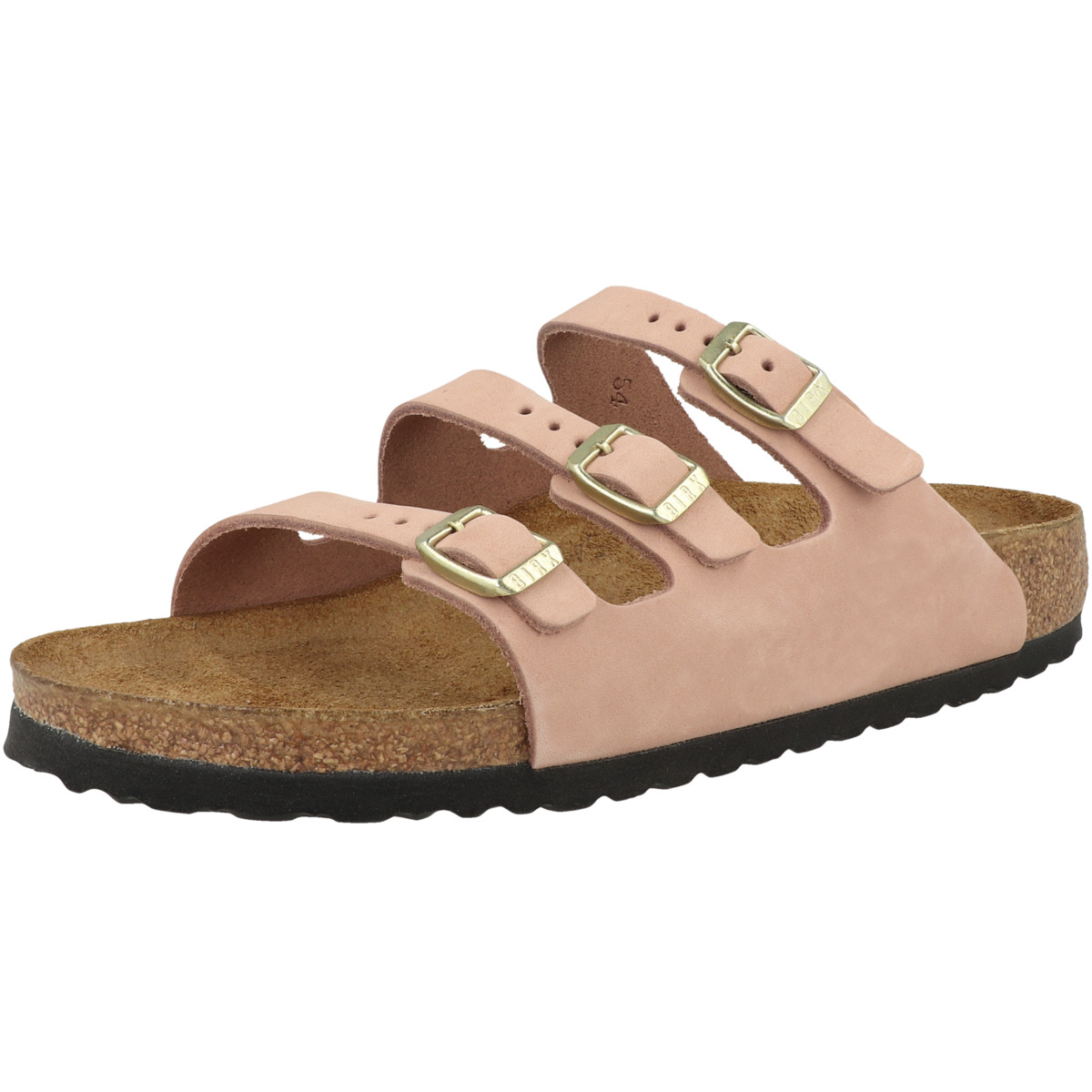 Birkenstock Florida Fresh Nubukleder Sandale schmal rosa