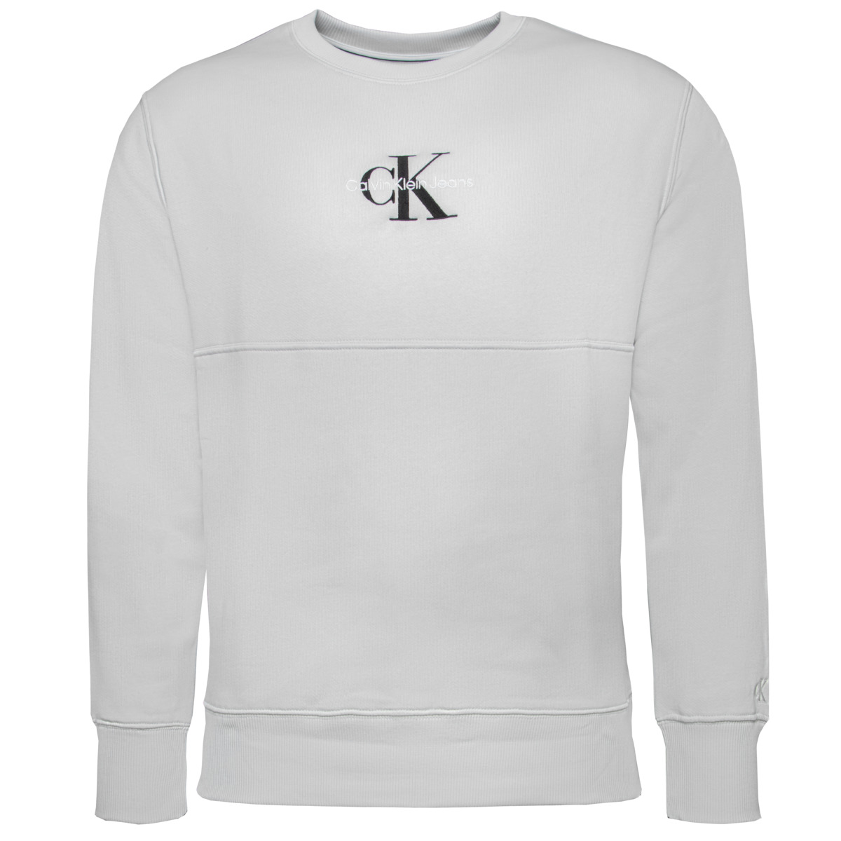 Calvin Klein Jeans Monologo Crew Neck Sweatshirts grau