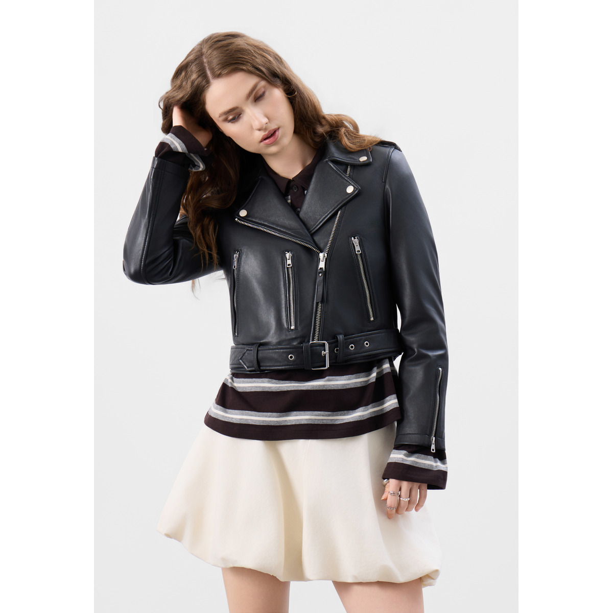 Bolongaro Trevor Katie Biker Lederjacke schwarz