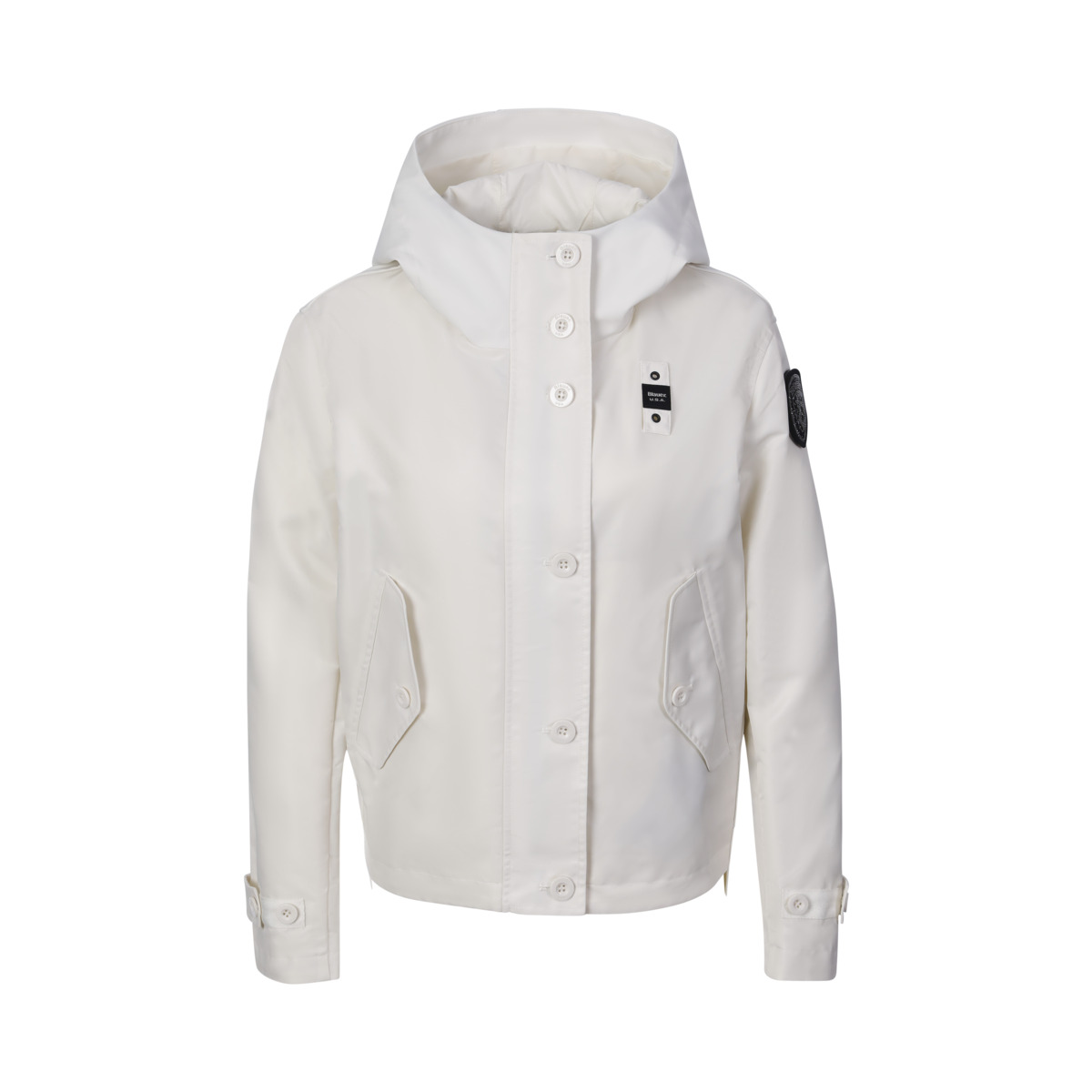 Blauer Marcella Übergangsjacke weiss