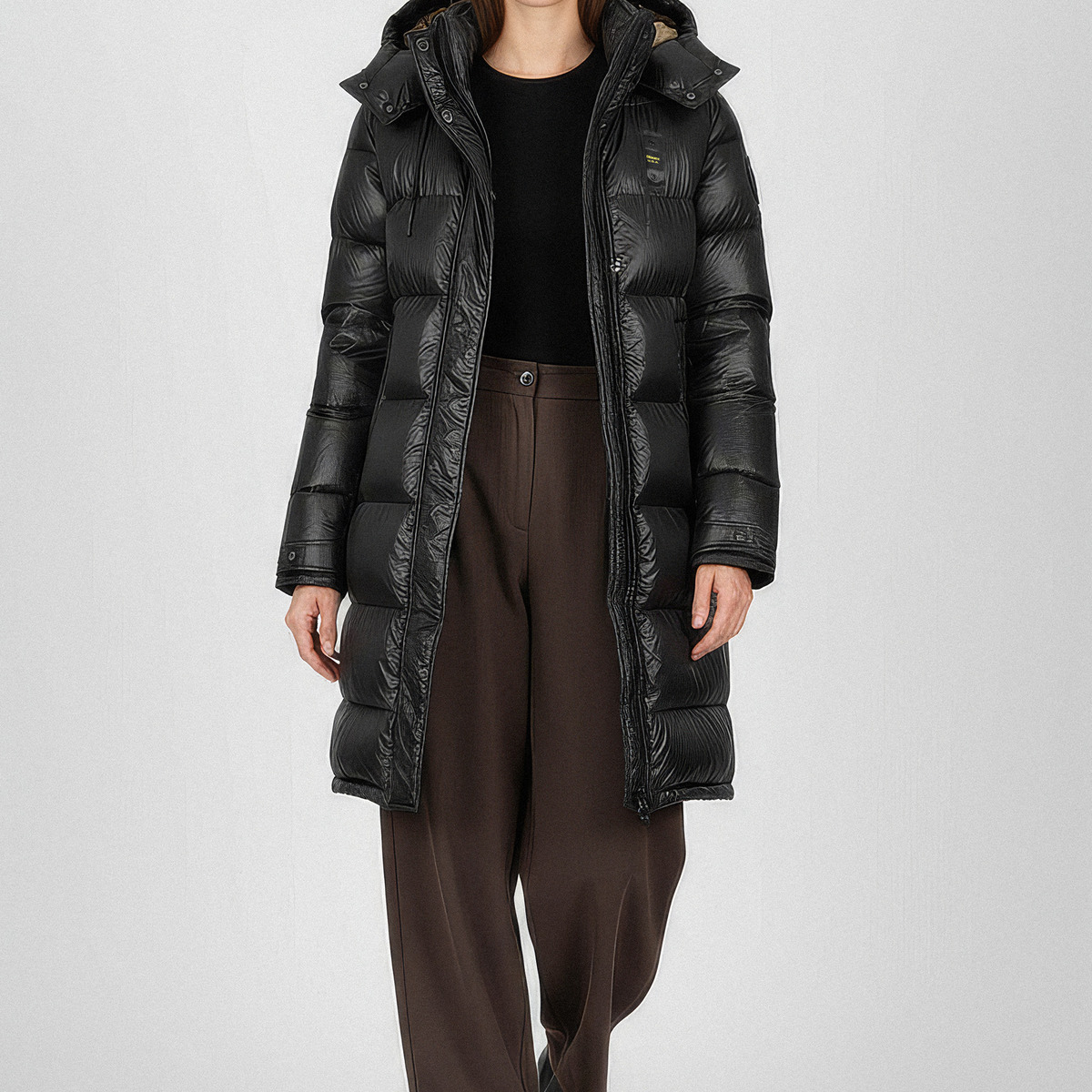 Blauer Aldrich Steppjacke schwarz