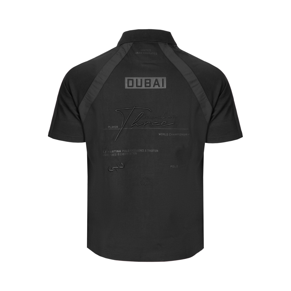 La Martina MCP603 Poloshirt schwarz