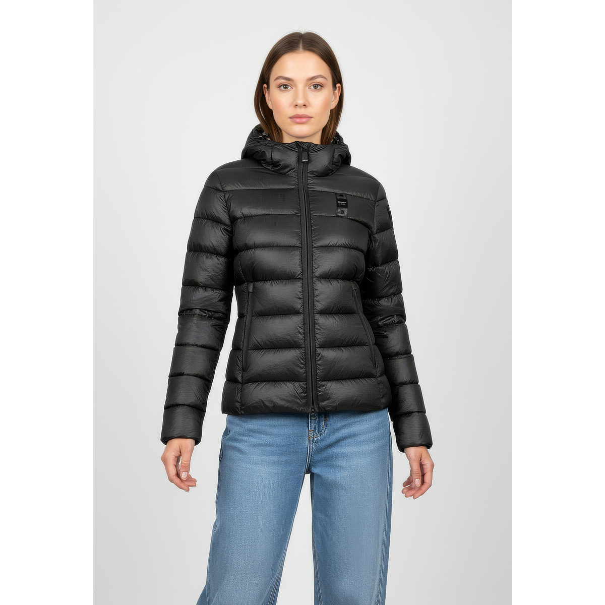 Blauer Caroll Steppjacke schwarz