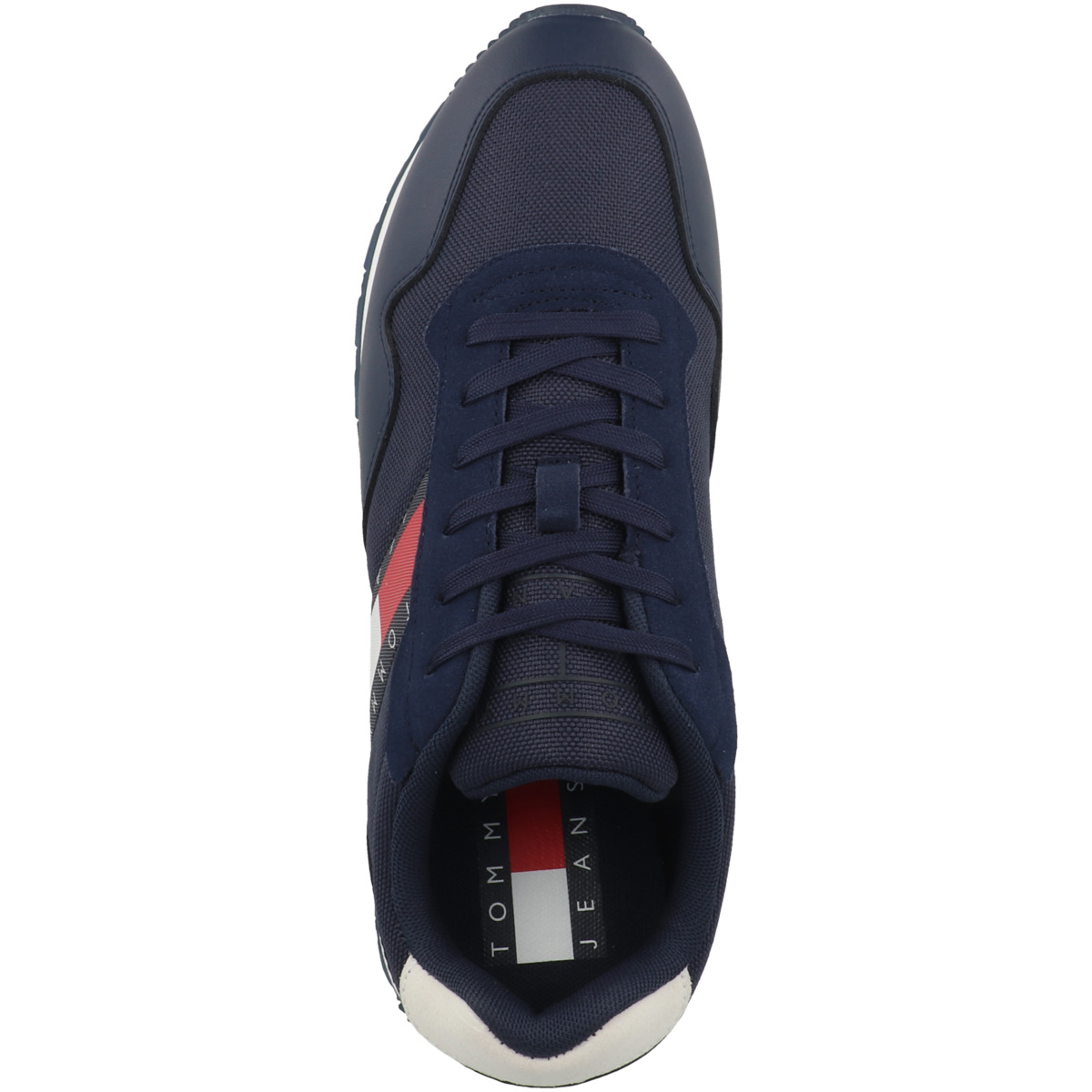 Tommy Hilfiger Tommy Jeans Retro Leather Runner Sneaker blau