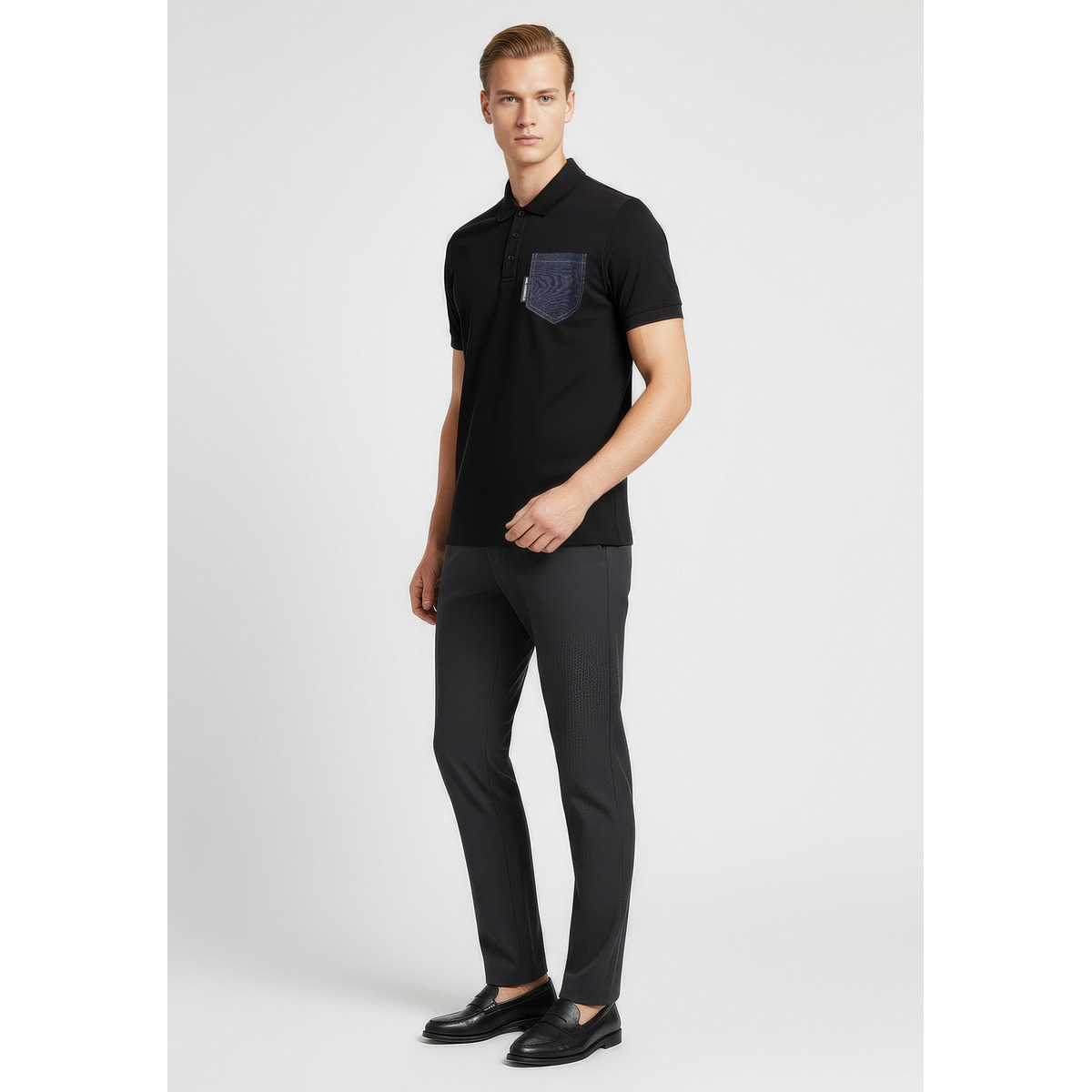 KARL LAGERFELD 745023 Poloshirt schwarz