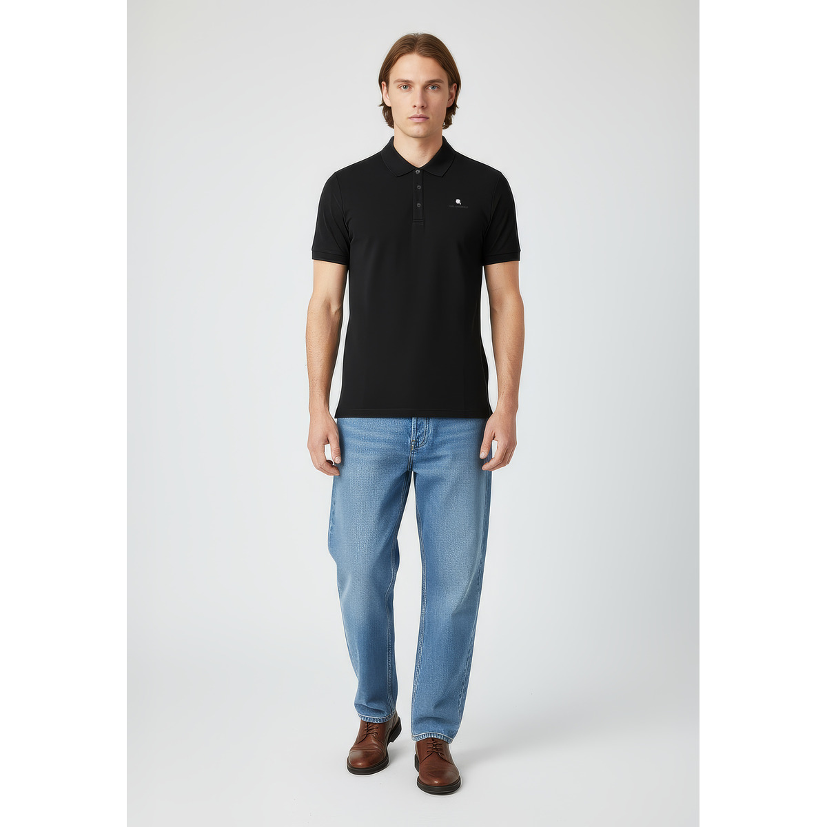 KARL LAGERFELD 745022 Poloshirt schwarz