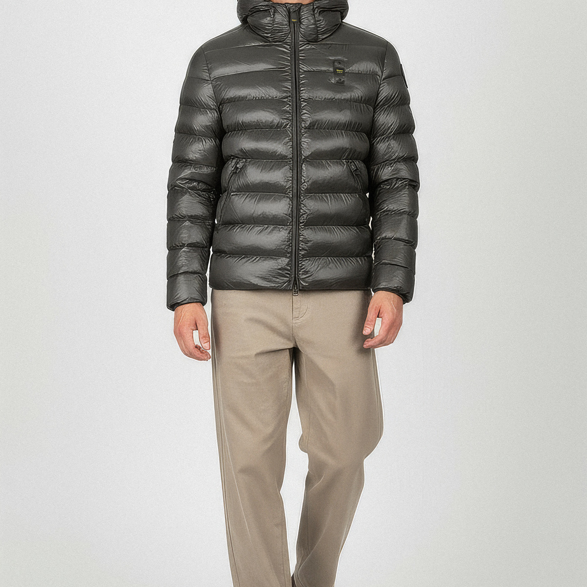 Blauer Adams Steppjacke dunkelgrau