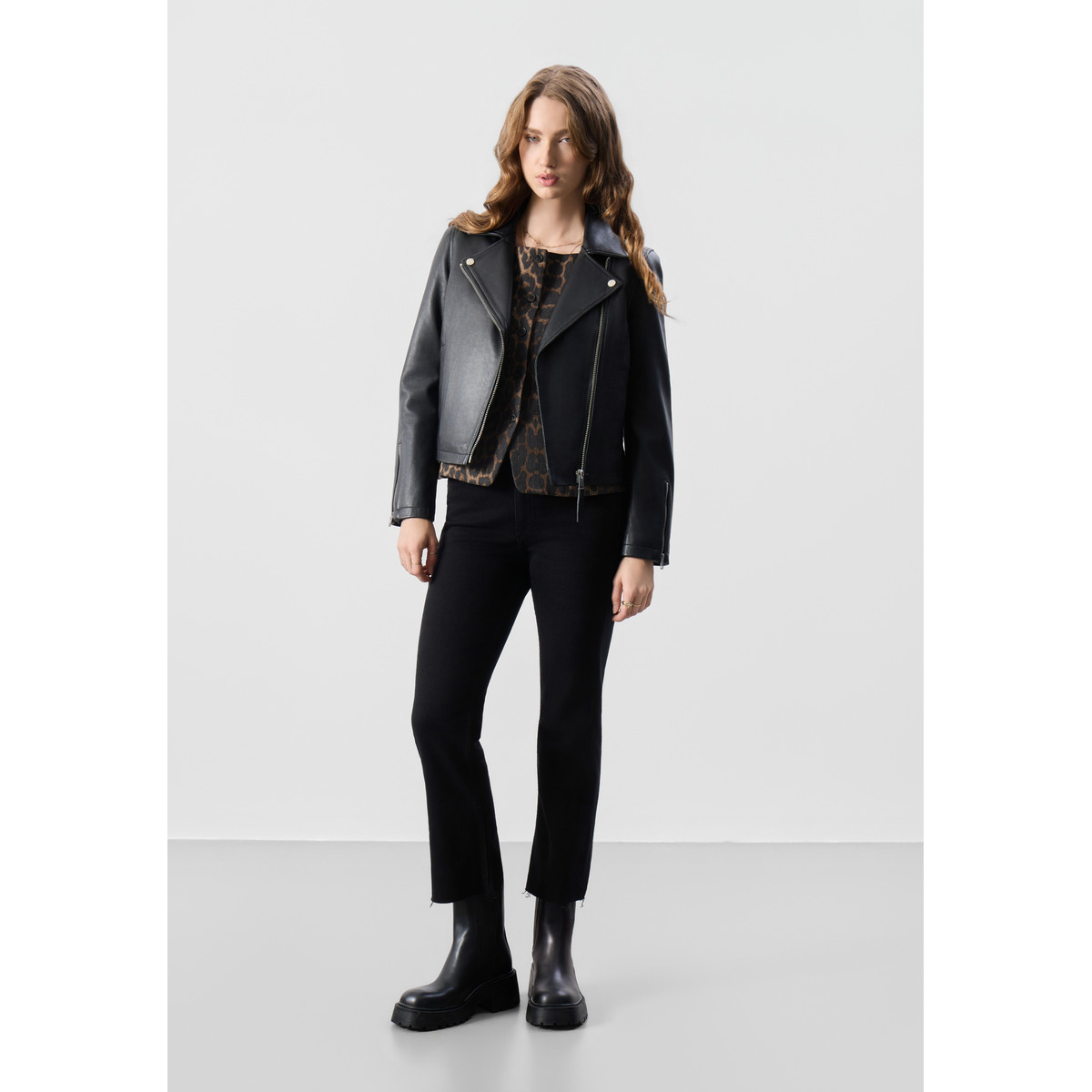 Bolongaro Trevor Molly Biker Lederjacke schwarz