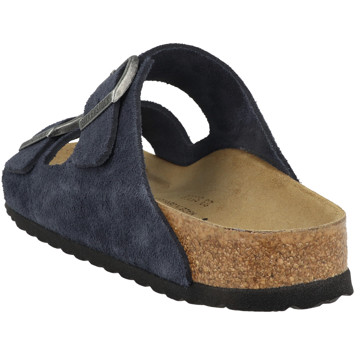 Birkenstock Arizona Veloursleder Sandale schmal blau