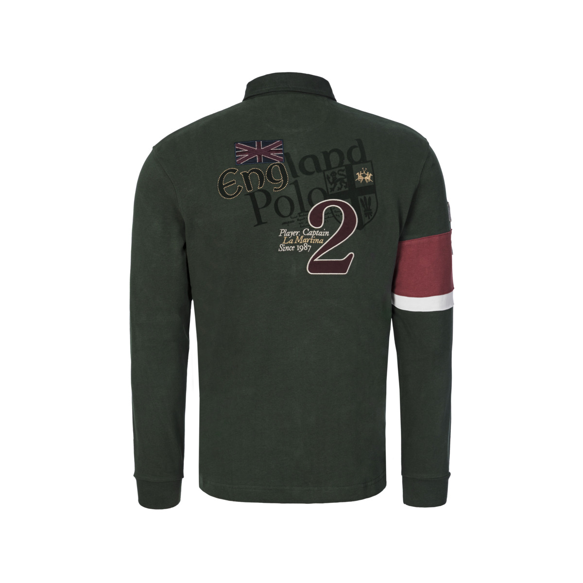 La Martina MBP600 Poloshirt LS dunkelgruen