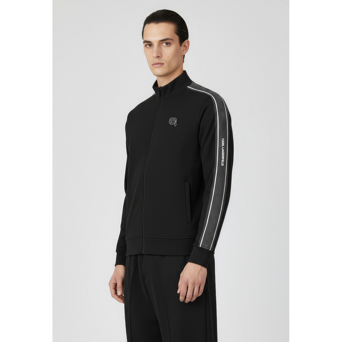 KARL LAGERFELD 705043 Sweatjacke schwarz