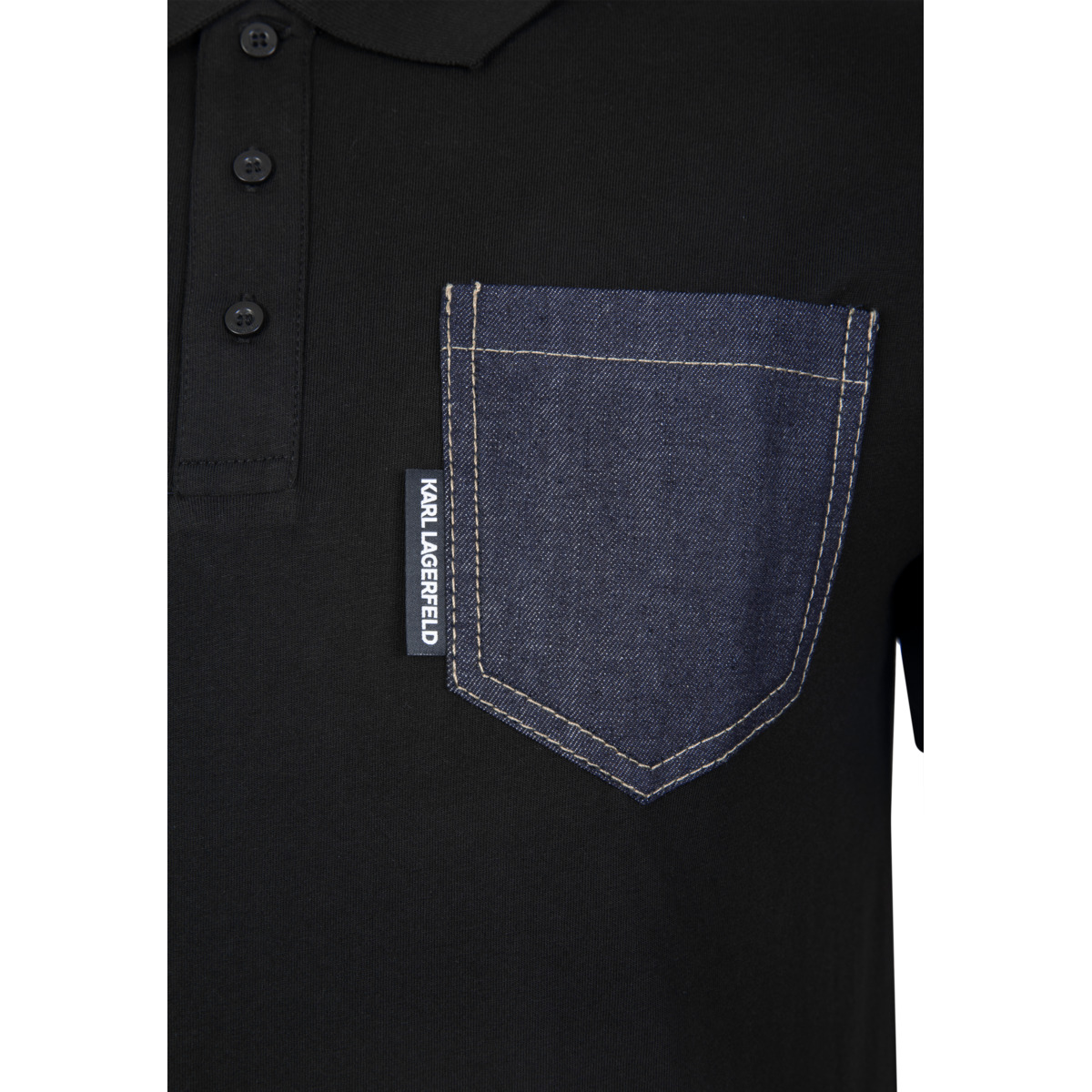 KARL LAGERFELD 745023 Poloshirt schwarz