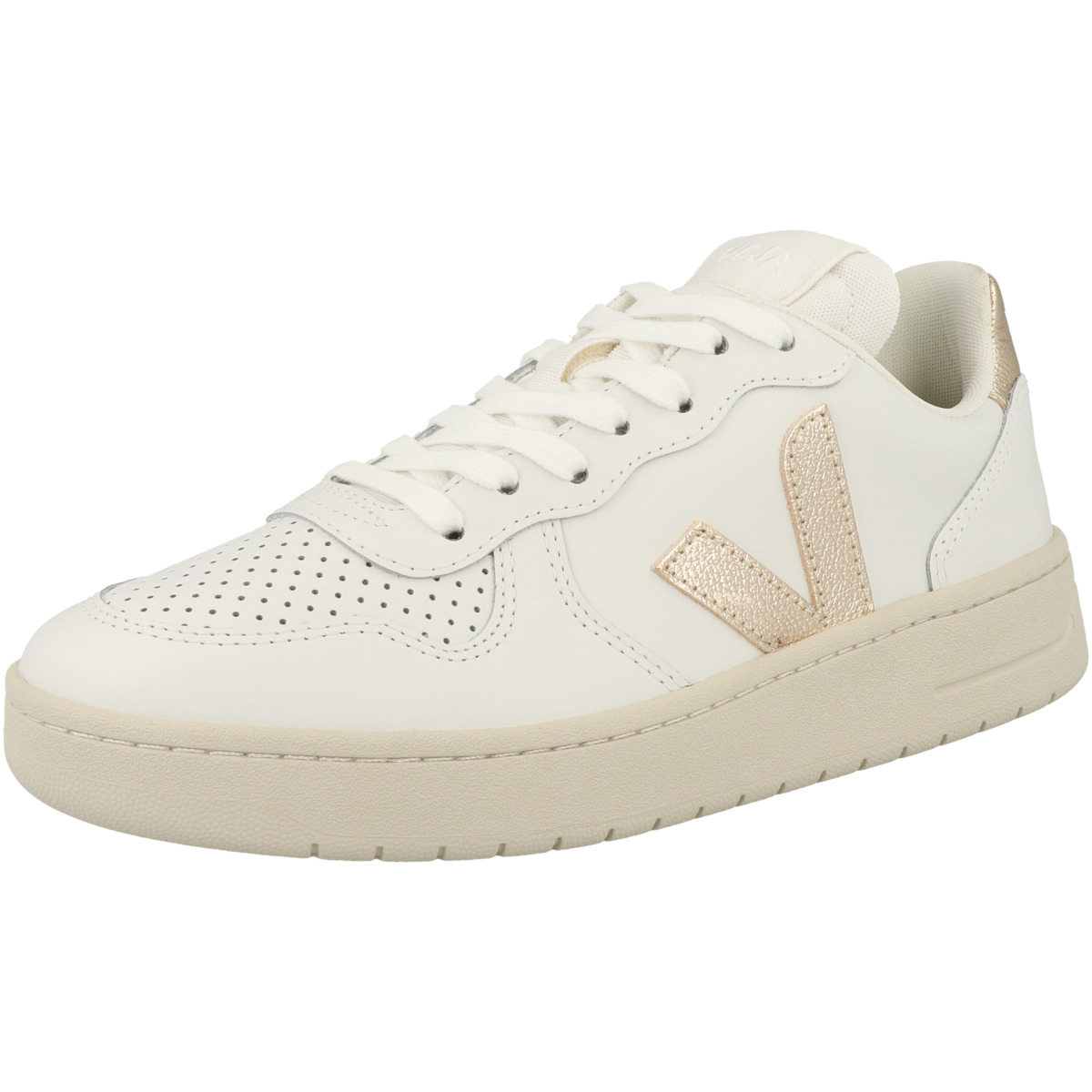 VEJA V-10 Leather Sneaker low weiss
