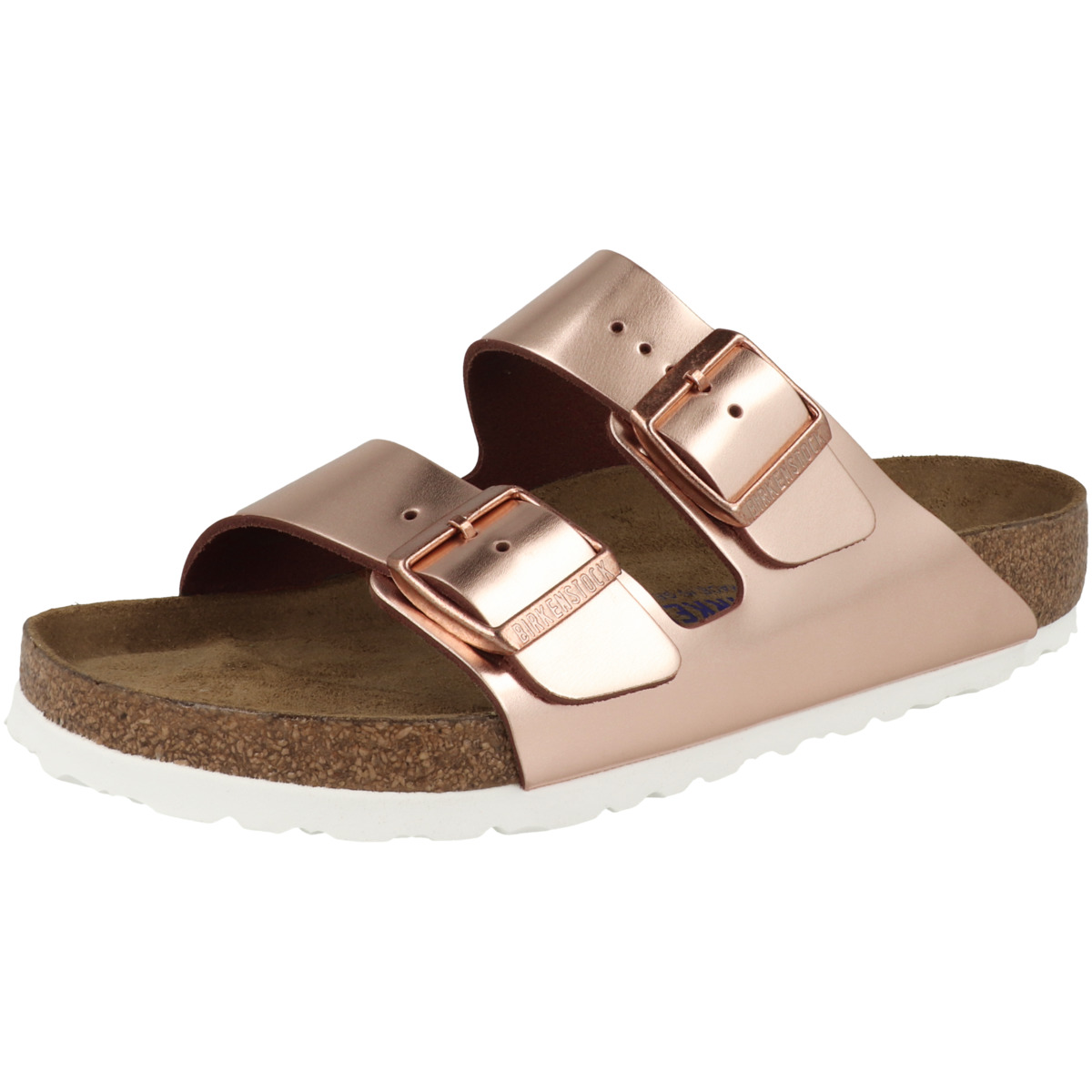 Birkenstock Arizona Glattleder Sandale Weichbettung normal braun