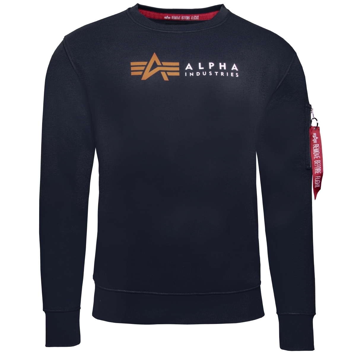 Alpha Industries Alpha Label Sweater Sweatshirt blau