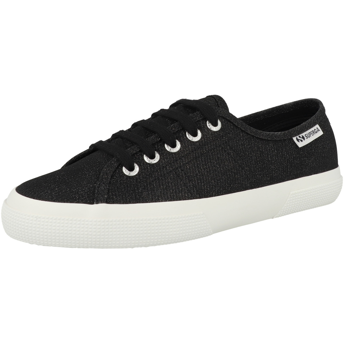 Superga 3750 Jersey Lame Leggera Sneaker low schwarz