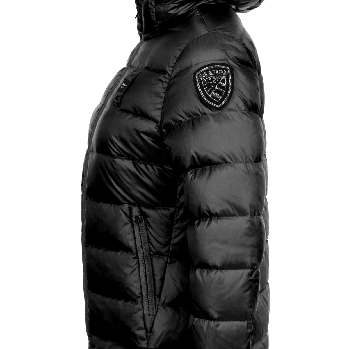 Blauer Charme Daunenjacke schwarz