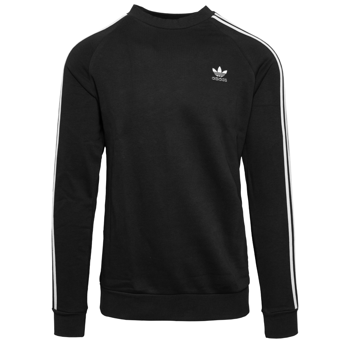 Adidas 3-Stripes Crew Sweatshirt schwarz