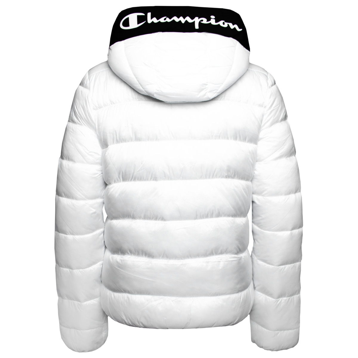 Champion Hooded Polyfilled Jacket weiss