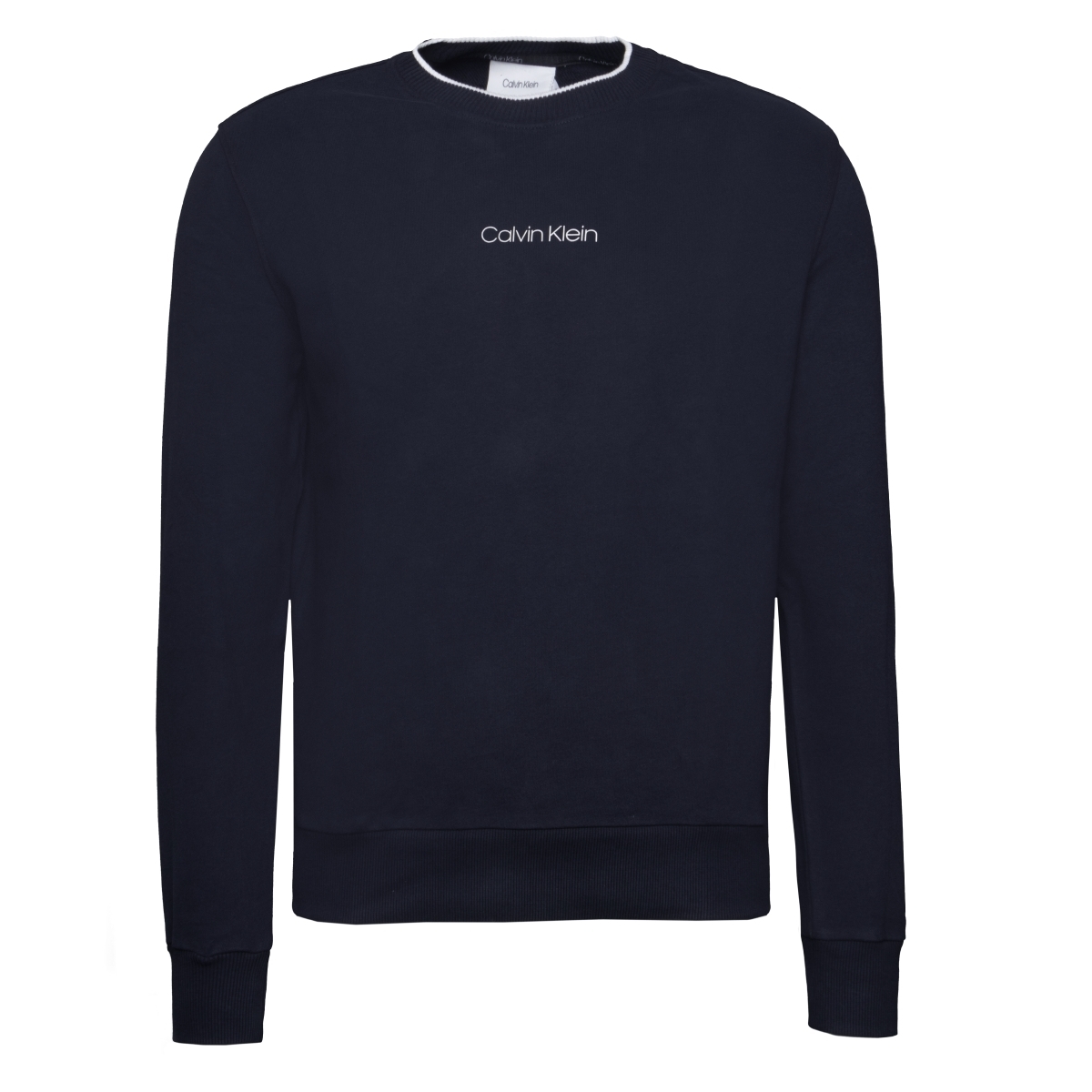 Calvin Klein Center Logo Sweatshirt blau