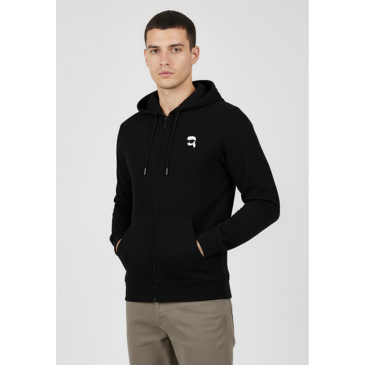 KARL LAGERFELD 705045 Sweatjacke schwarz