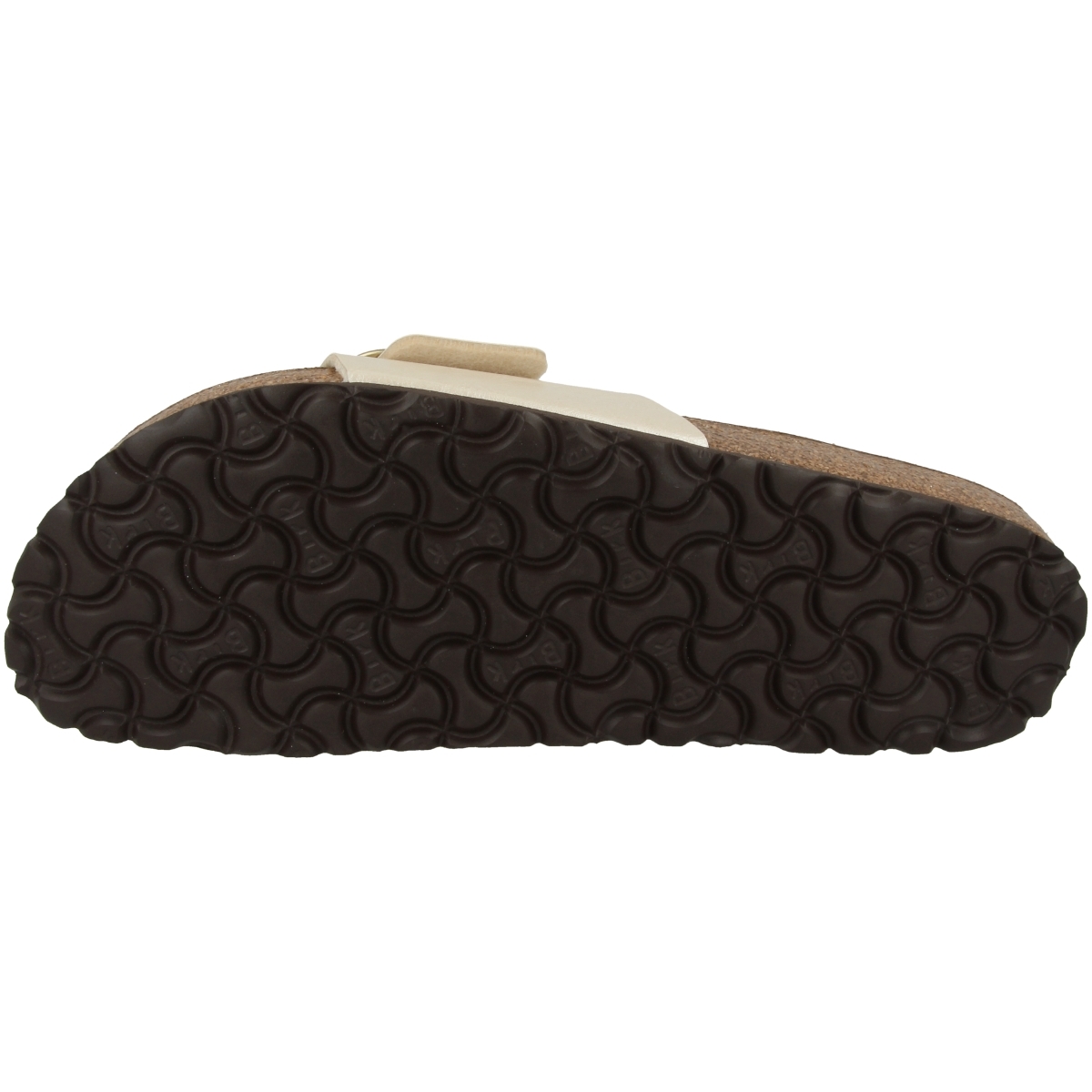 Birkenstock Madrid Big Buckle Birko-Flor Sandale schmal creme