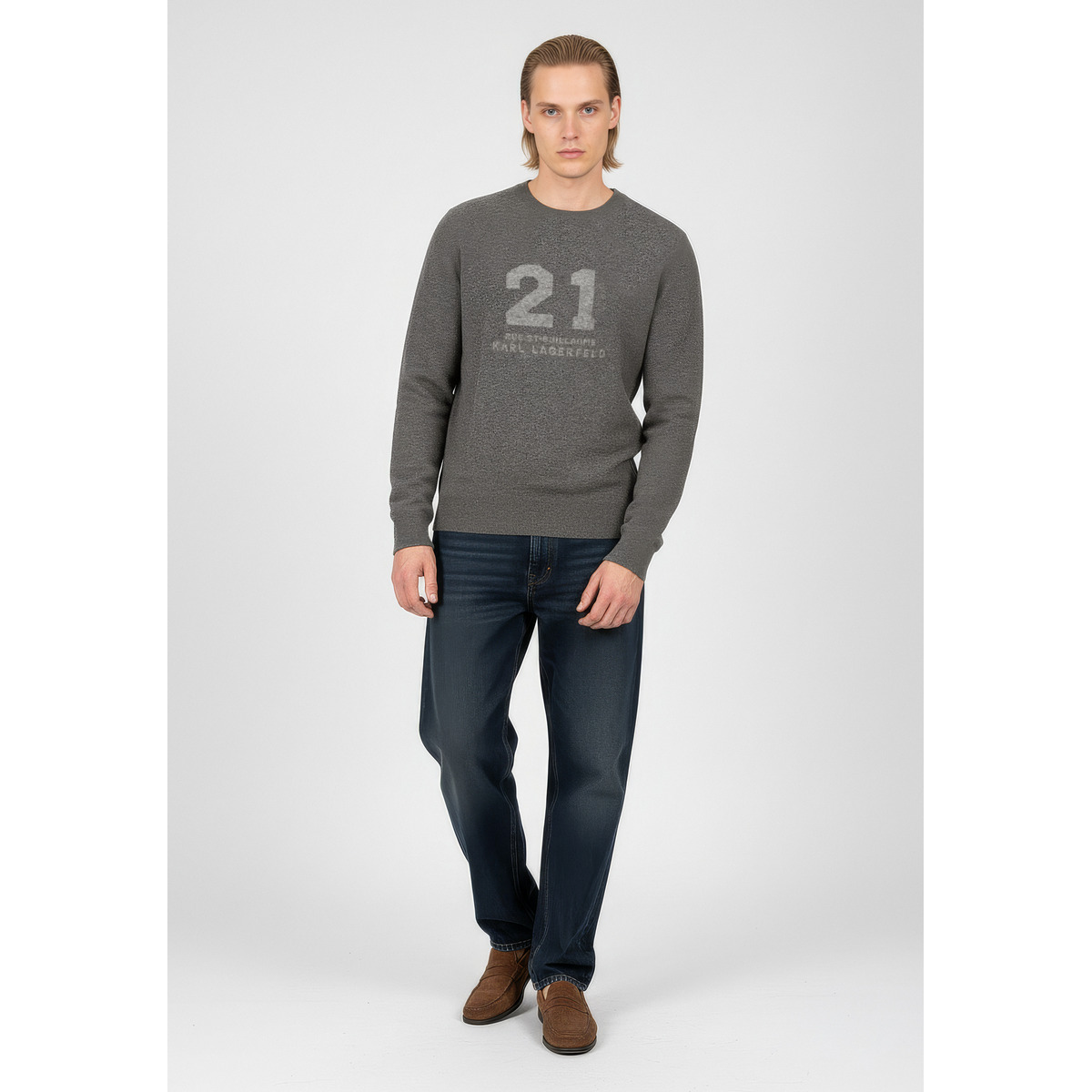 KARL LAGERFELD 655029 Pullover grau