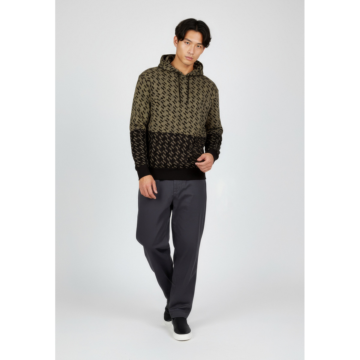 KARL LAGERFELD 705109 Hoodie dunkelgruen