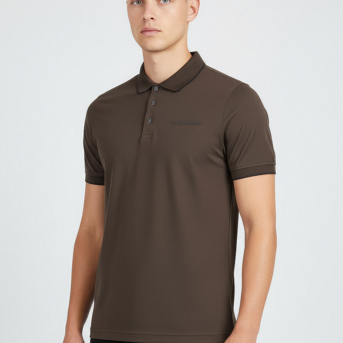 KARL LAGERFELD 745004 Poloshirt dunkelbraun